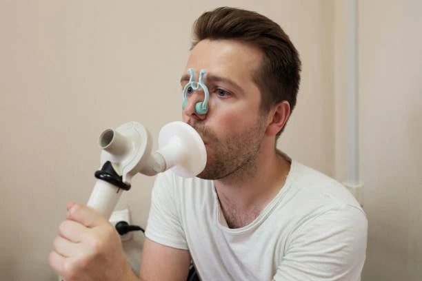 Teste de função pulmonar completo